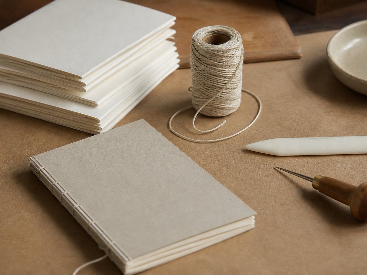 Bookbinding tools and folded paper signatures